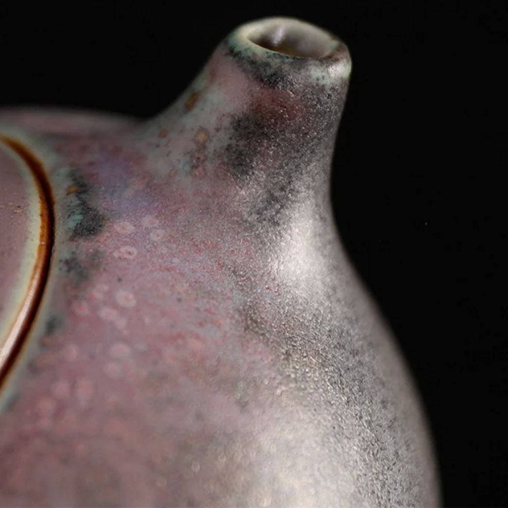 Théière en céramique vintage fabrication artisanale