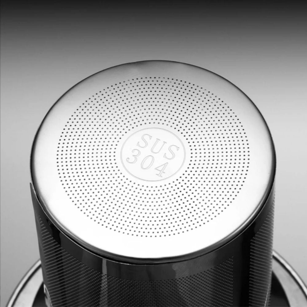 Théière en verre martelé avec filtre inox intégré