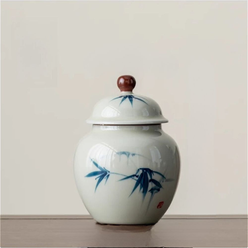 Boîte à thé en argile bocal hermétique fait main