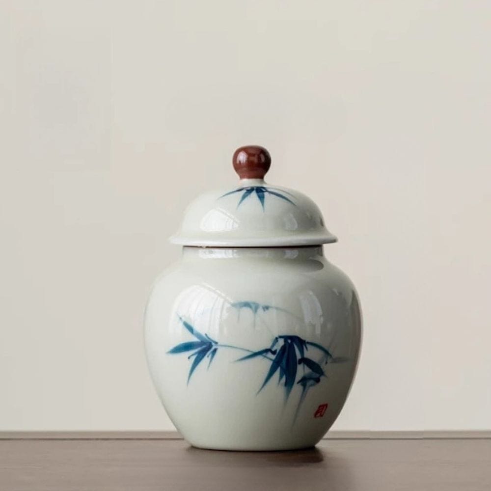 Boîte à thé en argile bocal hermétique fait main