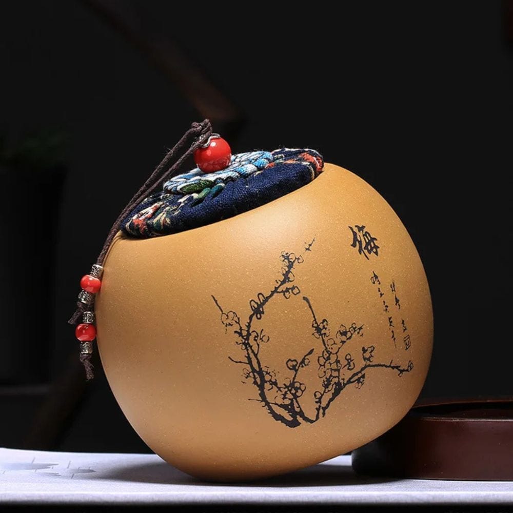 Boîte à thé en argile pot hermétique en terre
