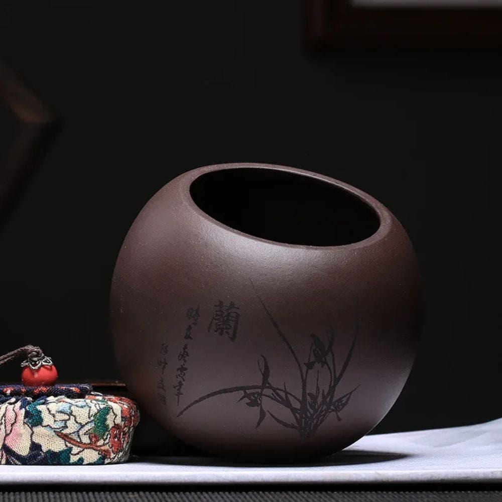 Boîte à thé en argile pot hermétique en terre