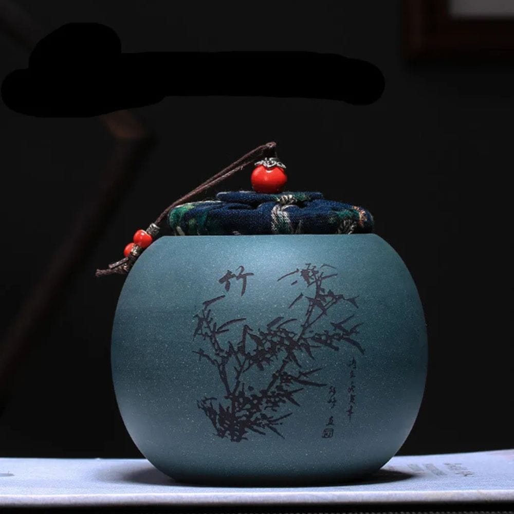 Boîte à thé en argile pot hermétique en terre