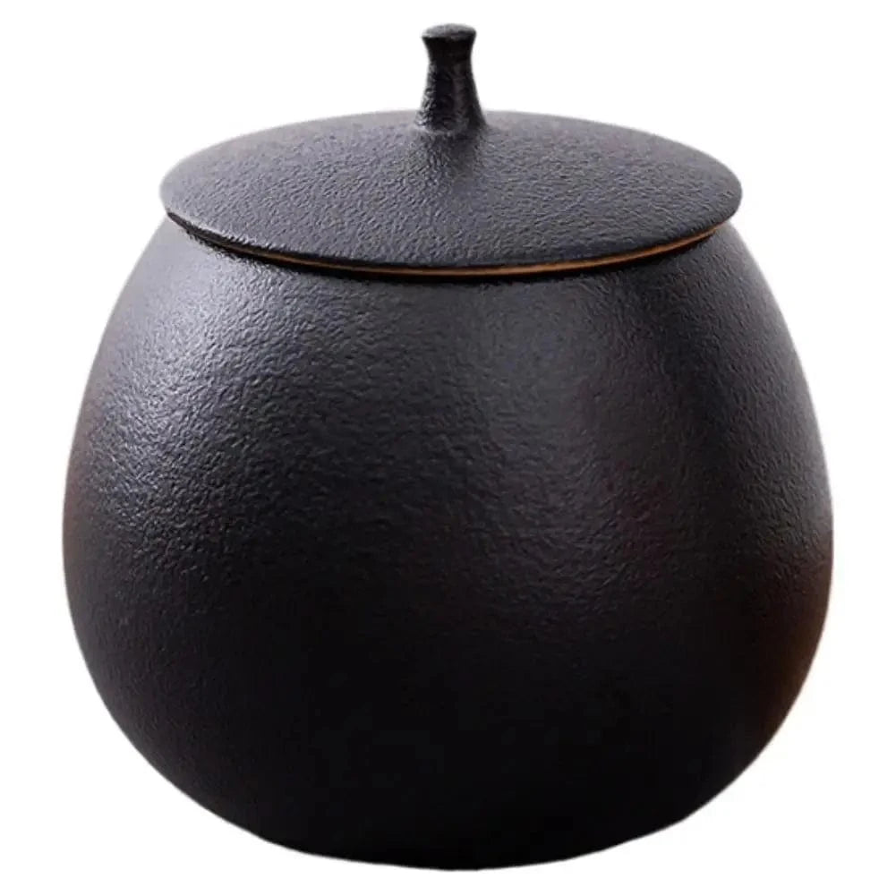 Boîte à thé en céramique bocal hermétique 200 ml (style vintage)