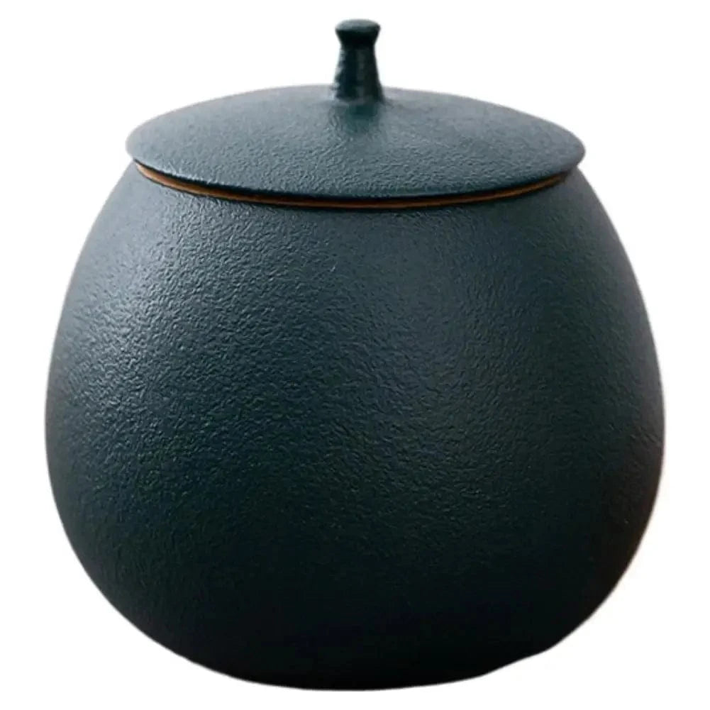 Boîte à thé en céramique bocal hermétique 200 ml (style vintage)