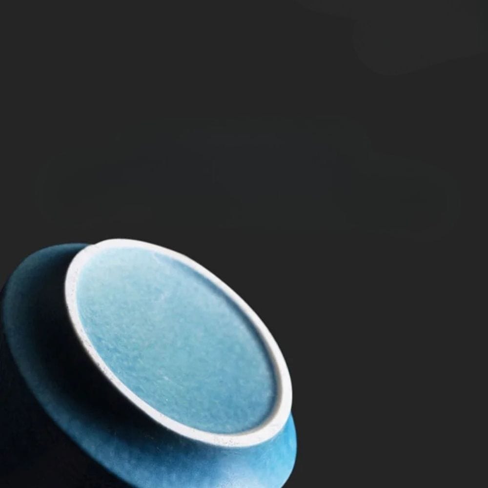 Boîte à thé en céramique vintage 268 ml étanche & artisanale