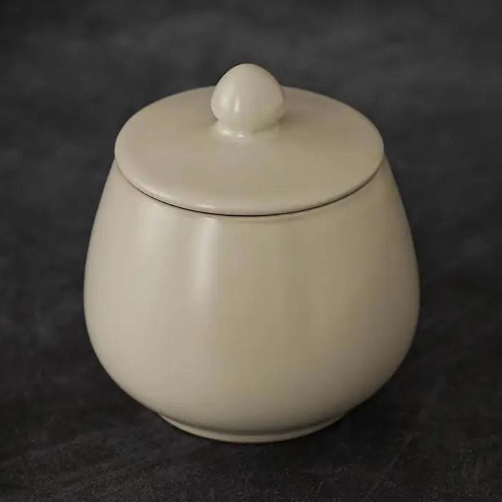 Boîte à thé en porcelaine craquelée style vintage bleu & blanc