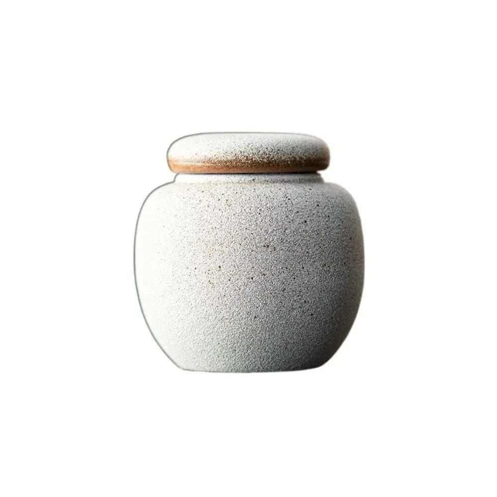 Mini boîte à thé en céramique pot hermétique de voyage