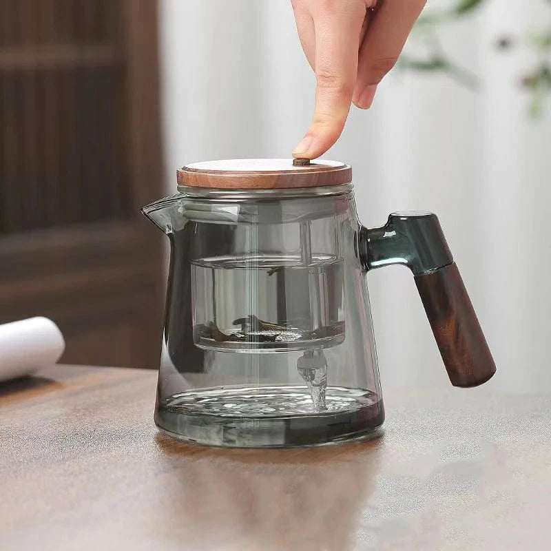 Tasse à thé double paroi avec filtre 650 ml verre & inox