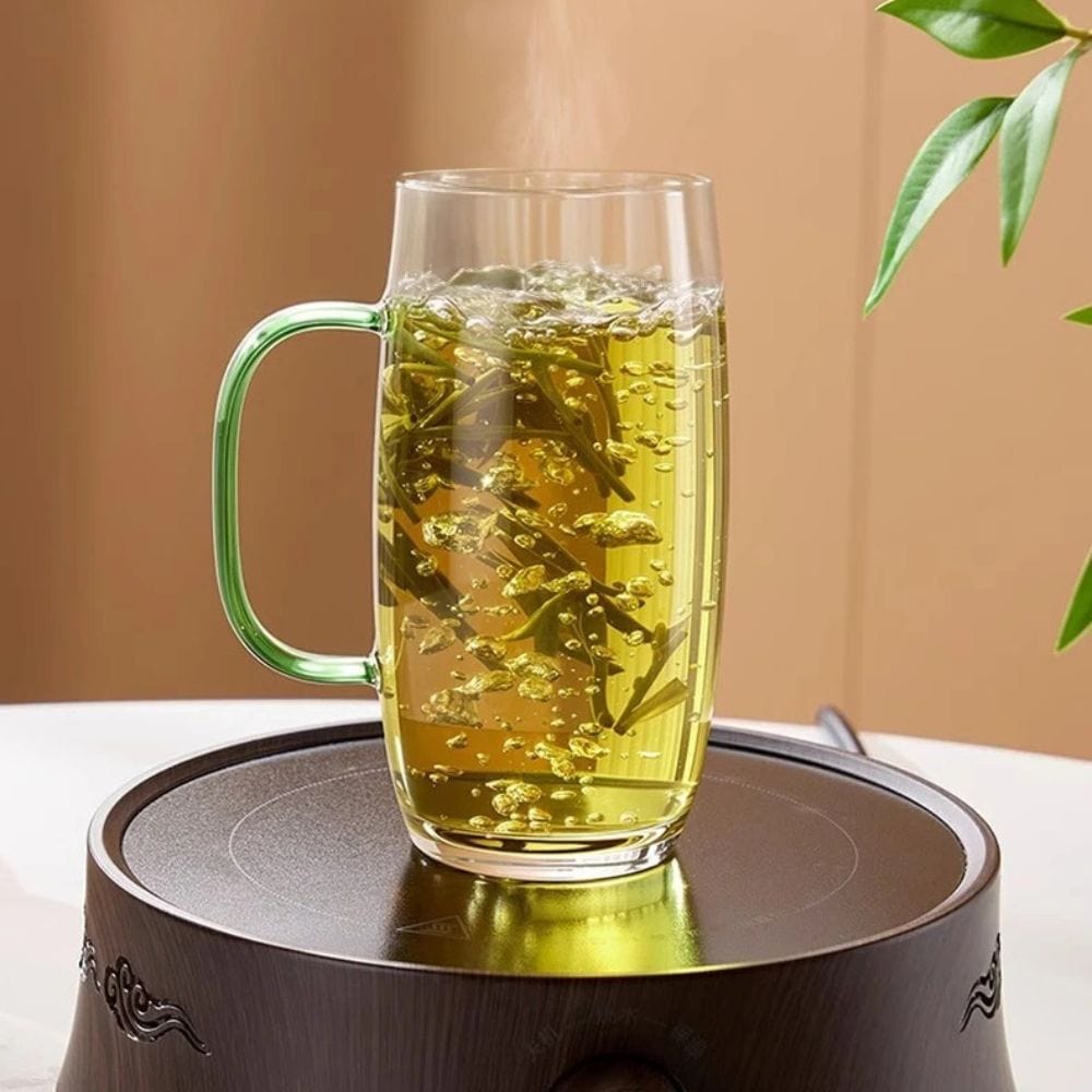 Tasse à thé en verre avec anse 400 ml