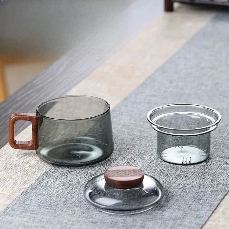 Tasse à thé en verre avec filtre amovible 300 ml