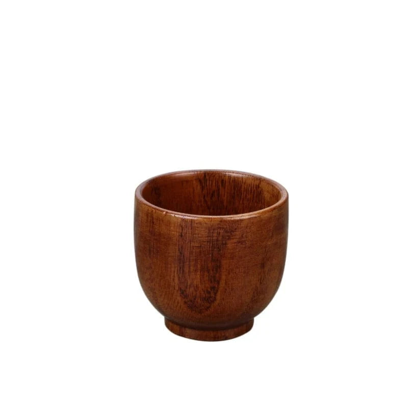 Tasse à thé japonaise en bois massif Artisanat en bois de jujubier (100-200 ml)