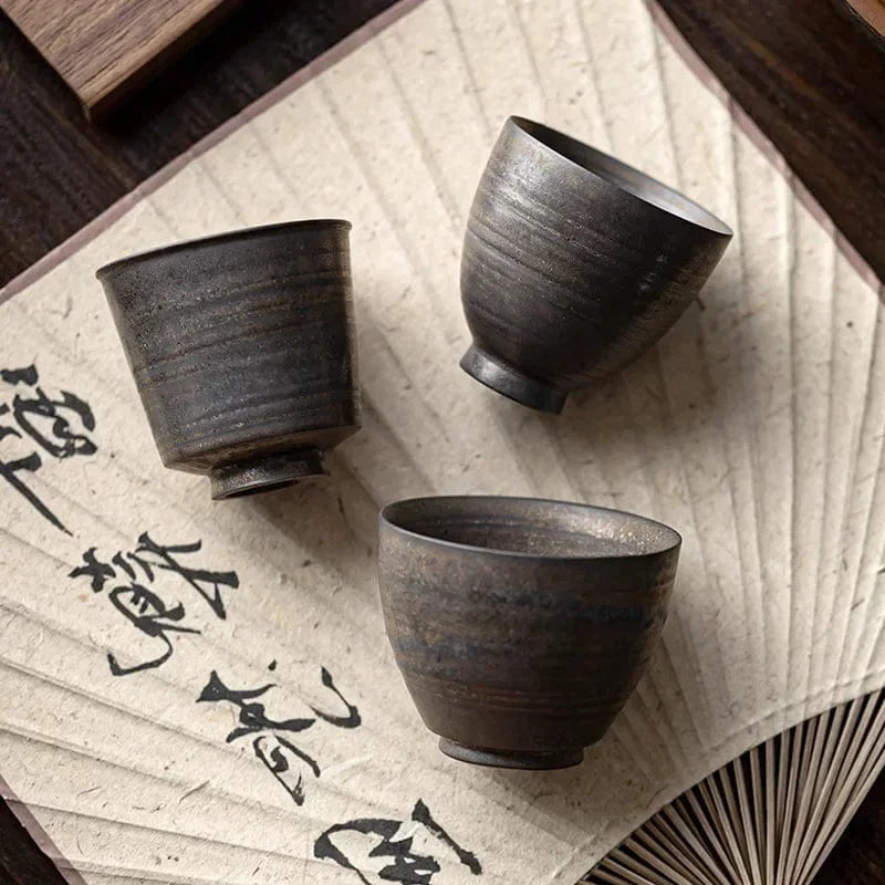 Tasse à thé japonaise en céramique 55 à 100 ml (3 modèles)