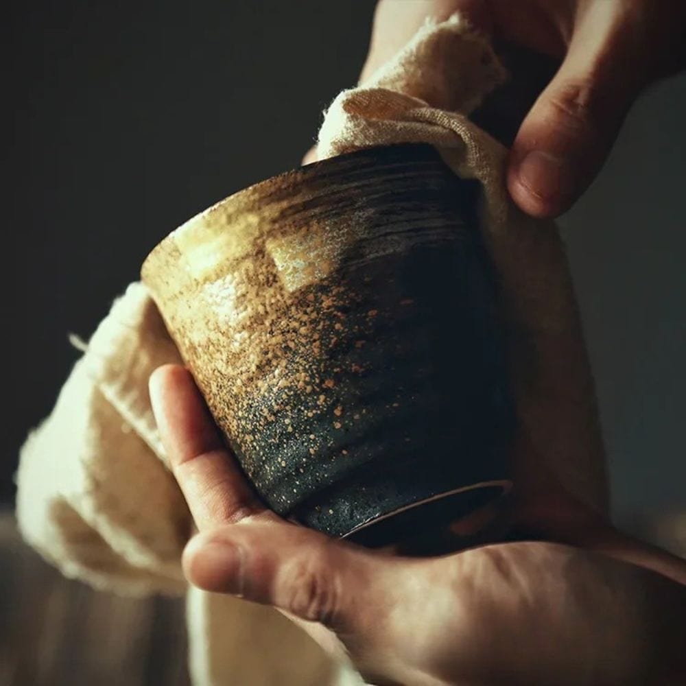 Tasse à thé japonaise en céramique artisanale 250 ml