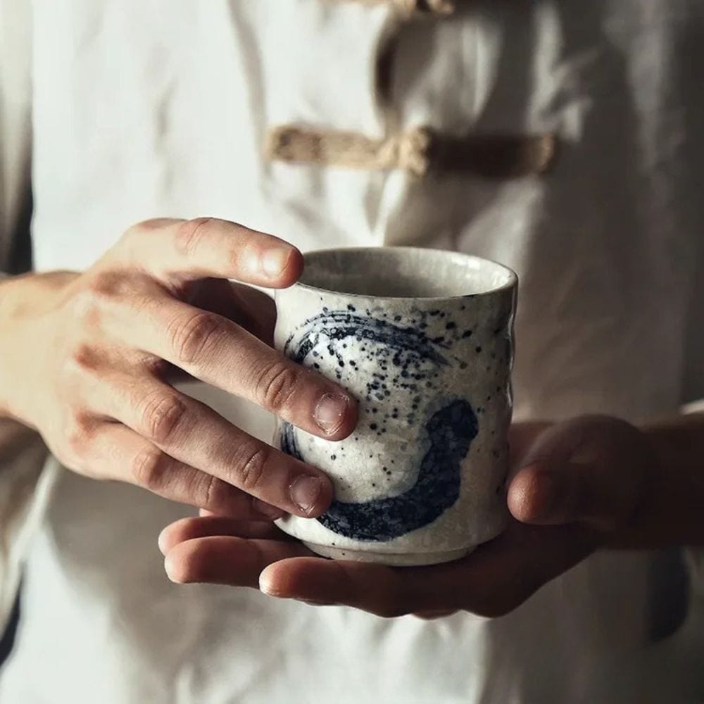 Tasse à thé japonaise en céramique artisanale 250 ml