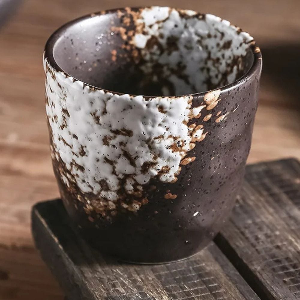 Tasse à thé japonaise en céramique florale 180 ml