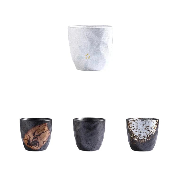 Tasse à thé japonaise en céramique florale 180 ml