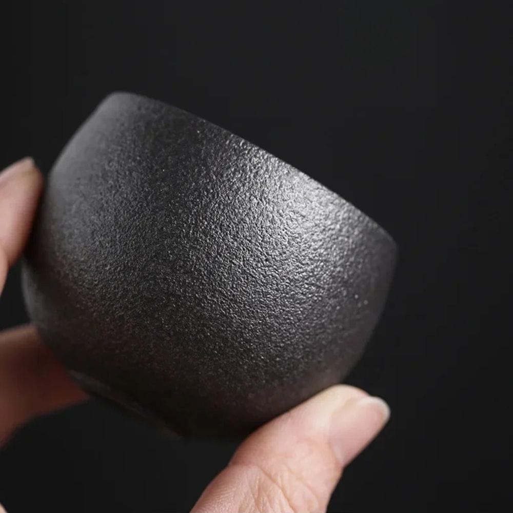 Tasse à thé japonaise en céramique Style rétro wabi-sabi (60 ml)