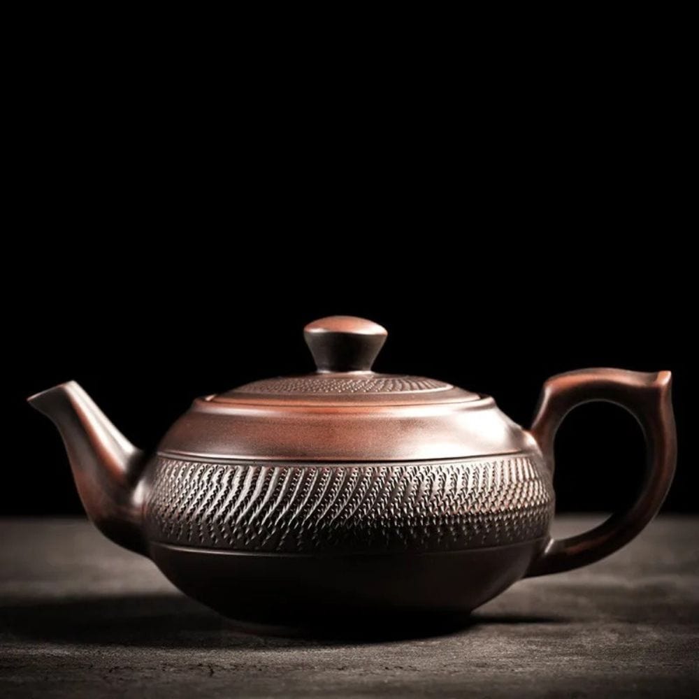 Théière artisanale en poterie pour Gong Fu Cha 300 ml