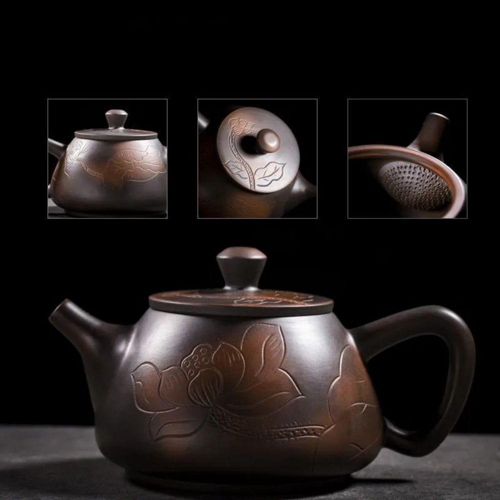 Théière artisanale en poterie pour Gong Fu Cha 300 ml