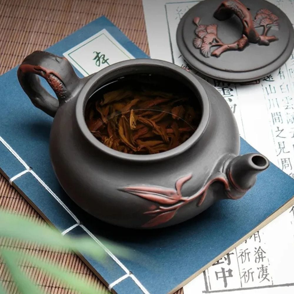 Théière en argile violette Set théière & tasse 500 ml