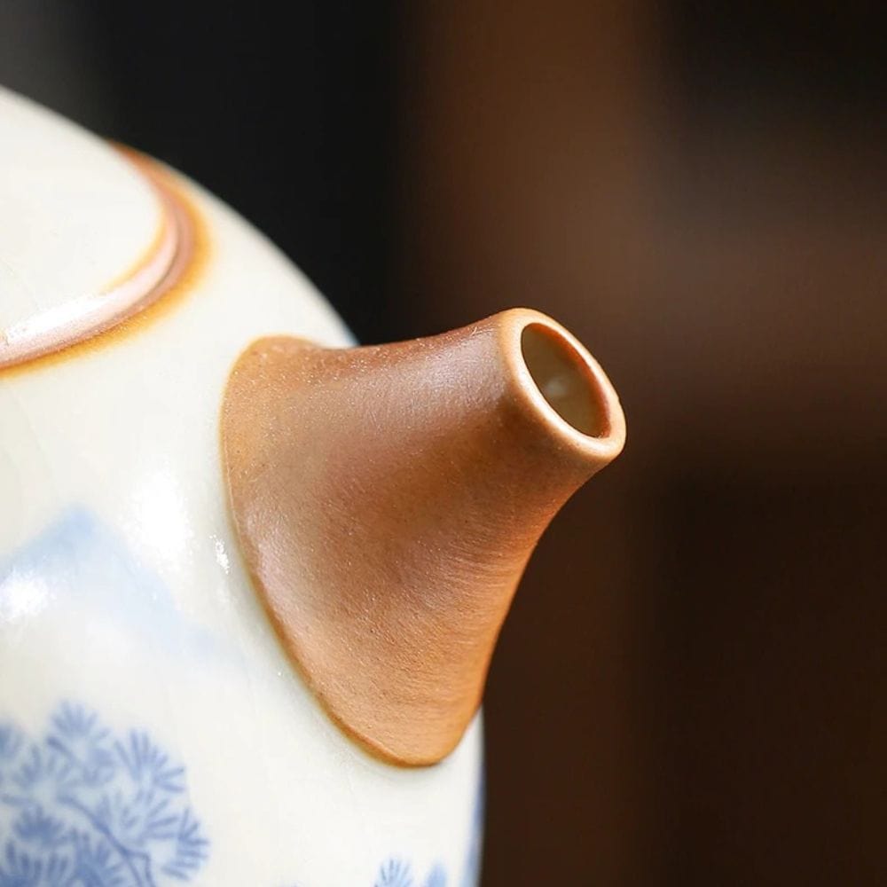 Théière en céramique Ru Kiln style chinois Xishi 220 ml