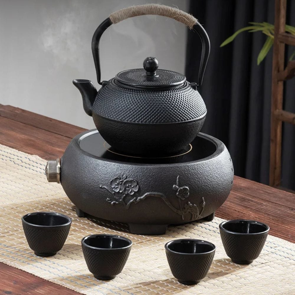 Théière en fonte 900 ml compatible feu direct