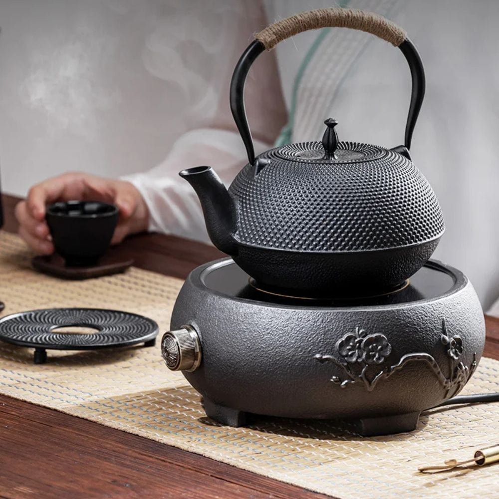 Théière en fonte 900 ml compatible feu direct
