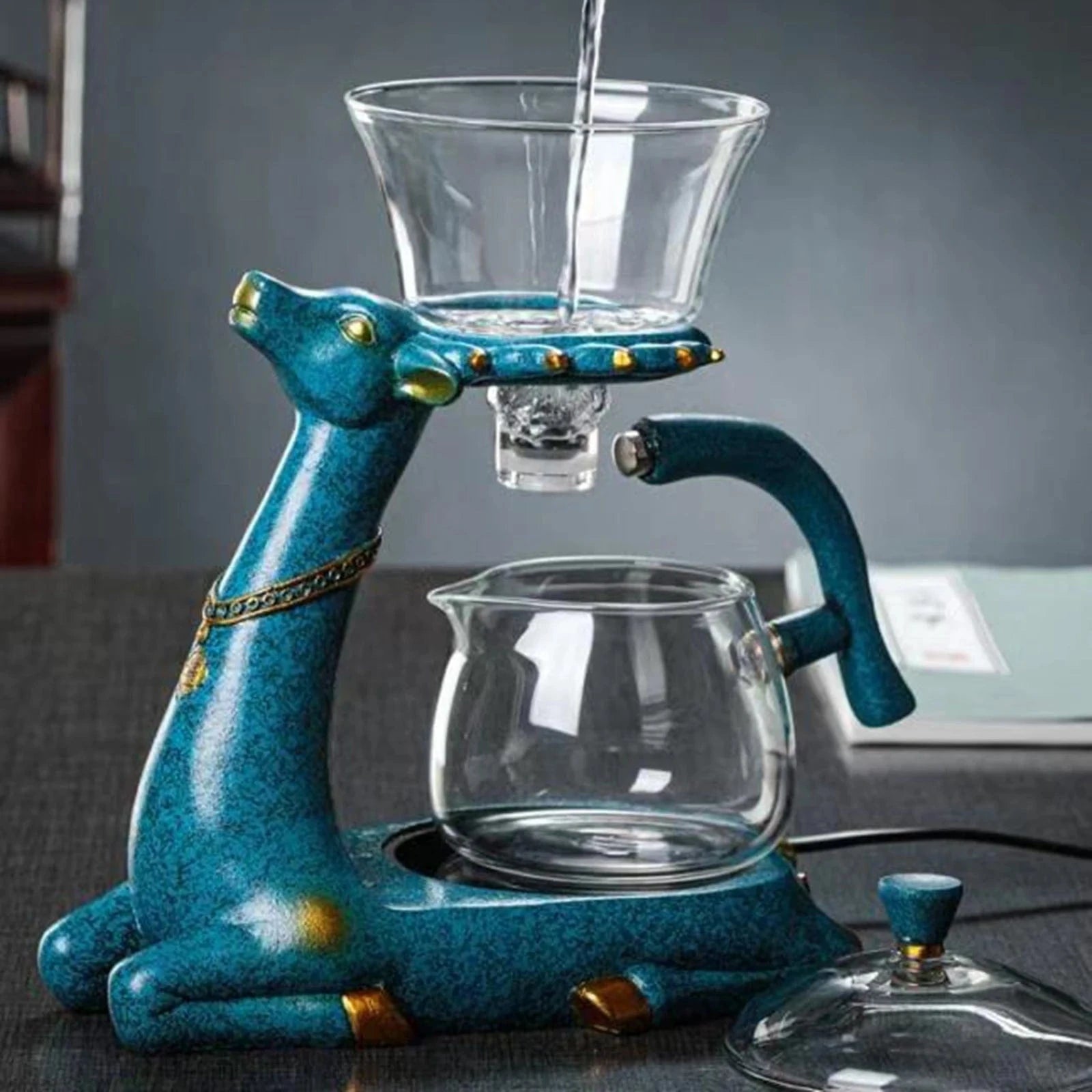 Théière en verre avec base renne & infuseur 300 à 350 ml