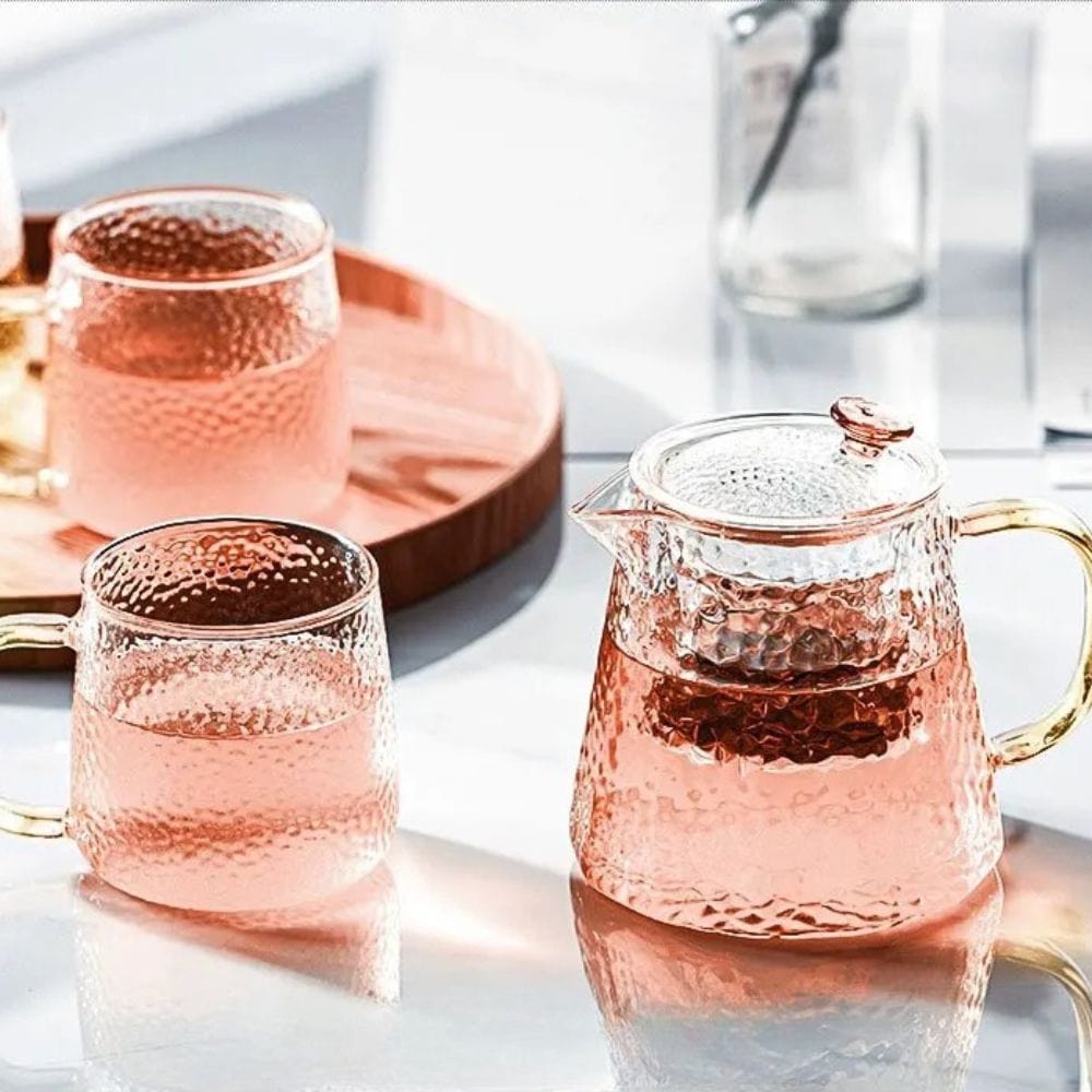 Théière en verre avec filtre 450 à 1000 ml