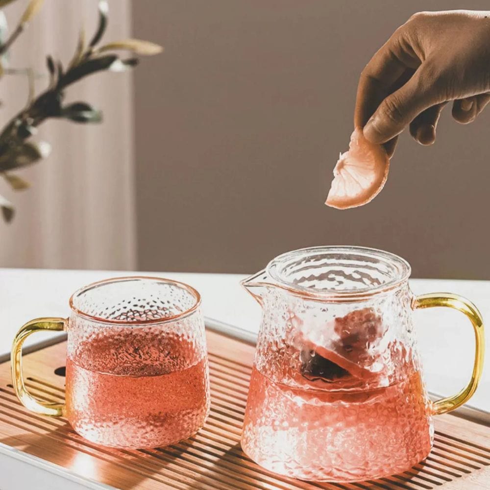 Théière en verre avec filtre 450 à 1000 ml