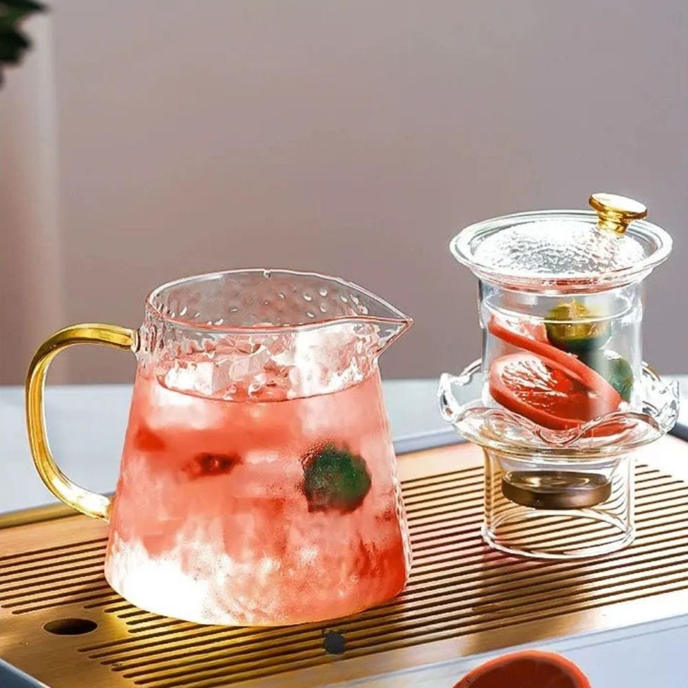 Théière en verre avec filtre 450 à 1000 ml