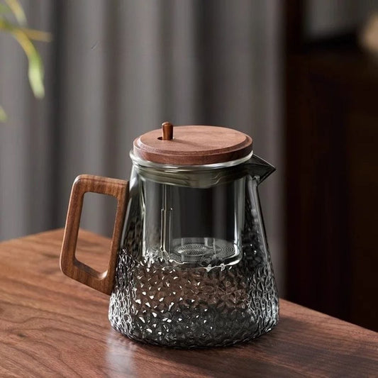 Théière en verre avec filtre & couvercle magnétique 450 ml