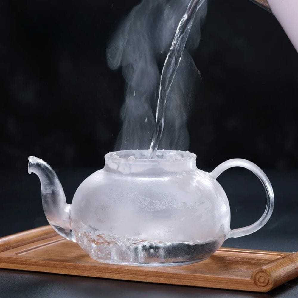 Théière en verre avec infuseur inox 900 ml résistant à la chaleur