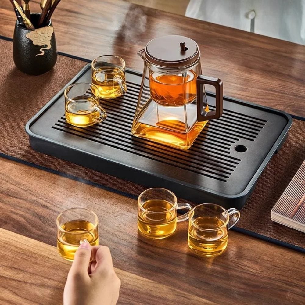 Théière flottante en verre Infuseur intégré 900 ml