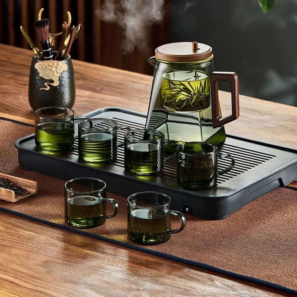 Théière flottante en verre Infuseur intégré 900 ml