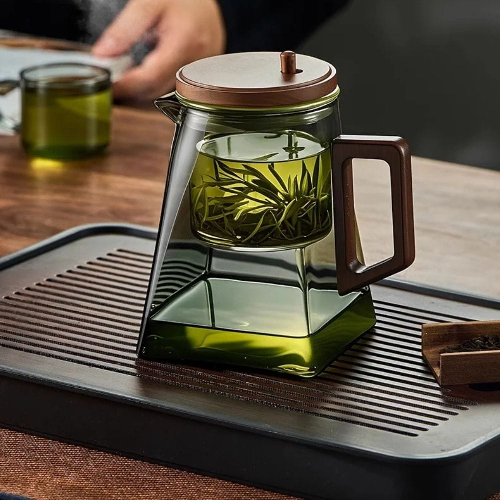 Théière flottante en verre Infuseur intégré 900 ml