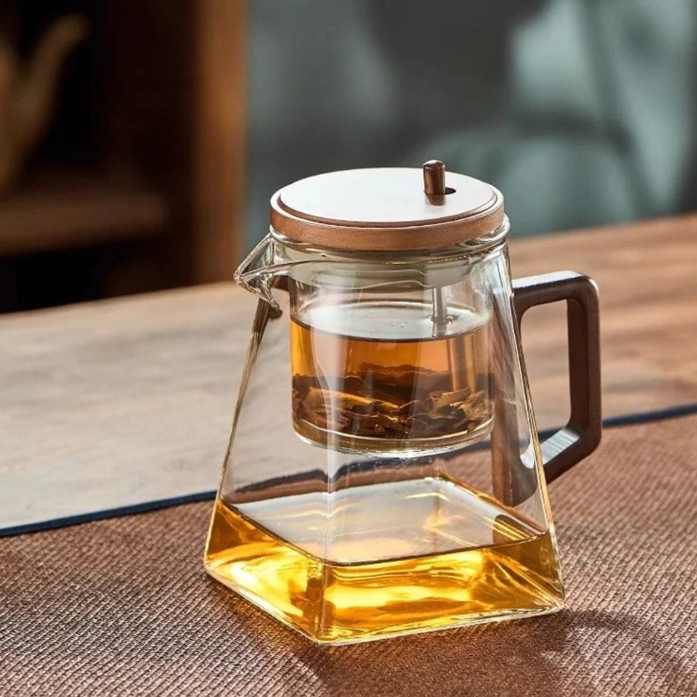 Théière flottante en verre Infuseur intégré 900 ml