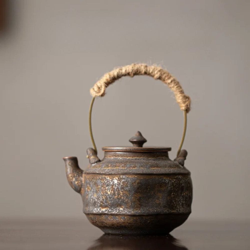 Théière japonaise en céramique émaillée 200 ml artisanale