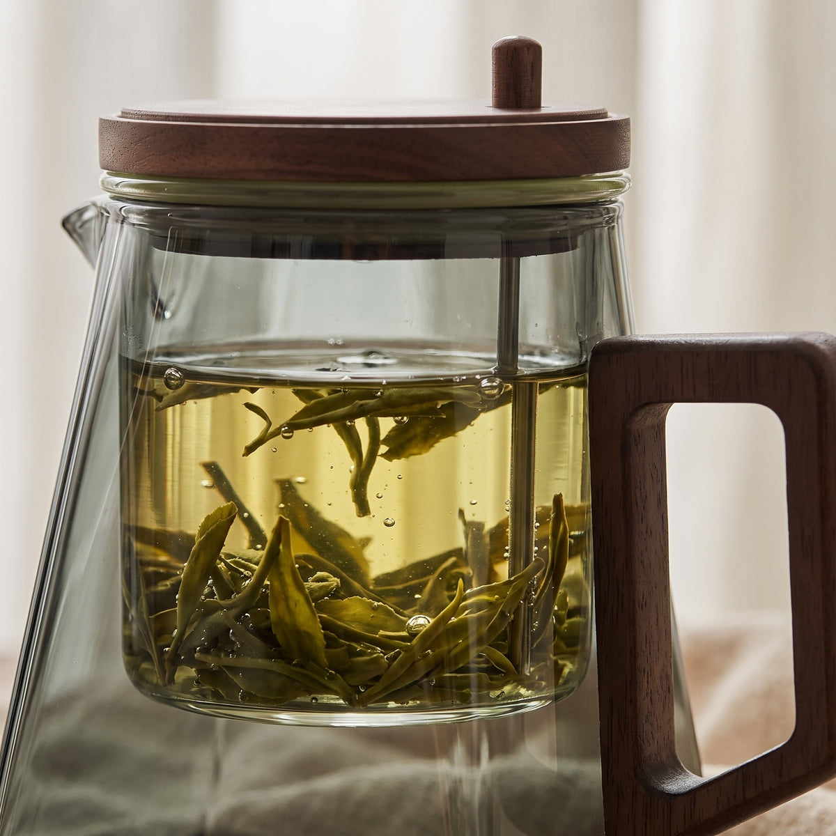 Théière flottante en verre Infuseur intégré