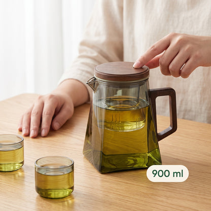Théière flottante en verre Infuseur intégré