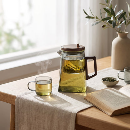 Théière flottante en verre Infuseur intégré