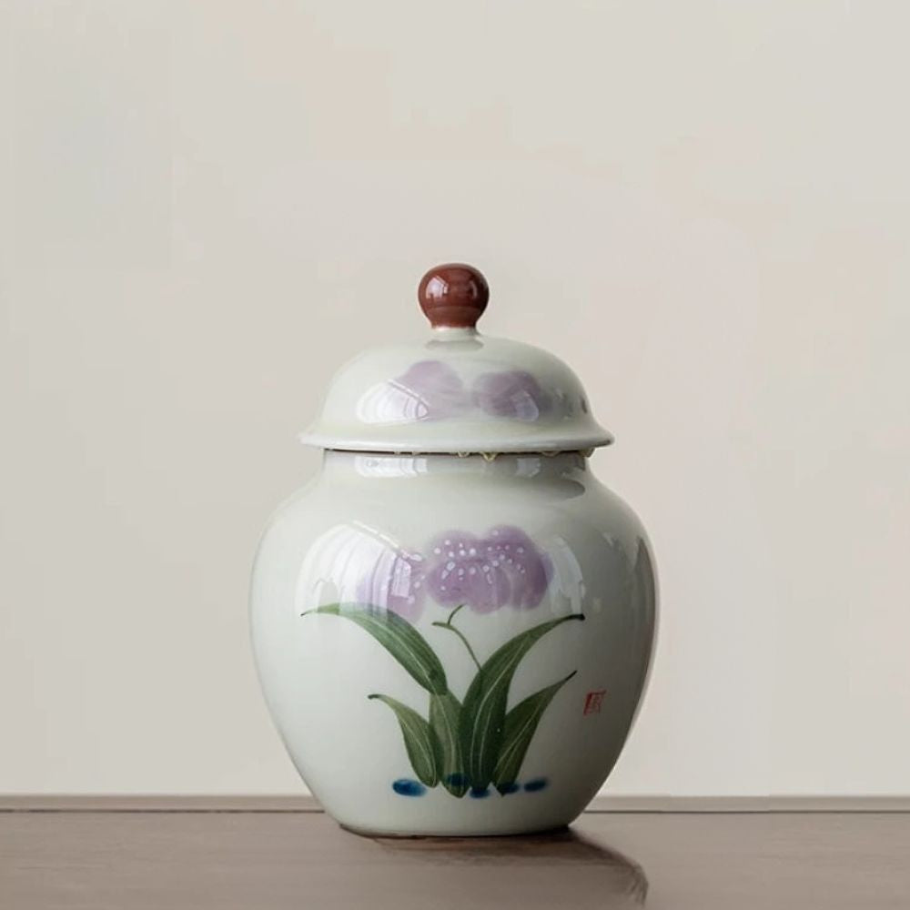 Boîte à thé en argile bocal hermétique fait main