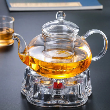 Théière en verre borosilicate avec filtre