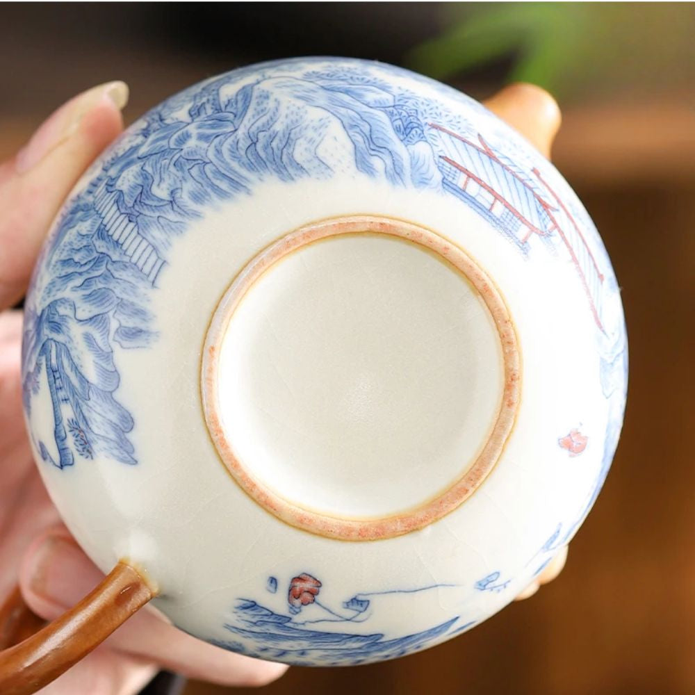 Théière en céramique Ru Kiln style chinois Xishi