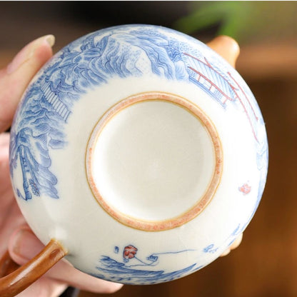 Théière en céramique Ru Kiln style chinois Xishi