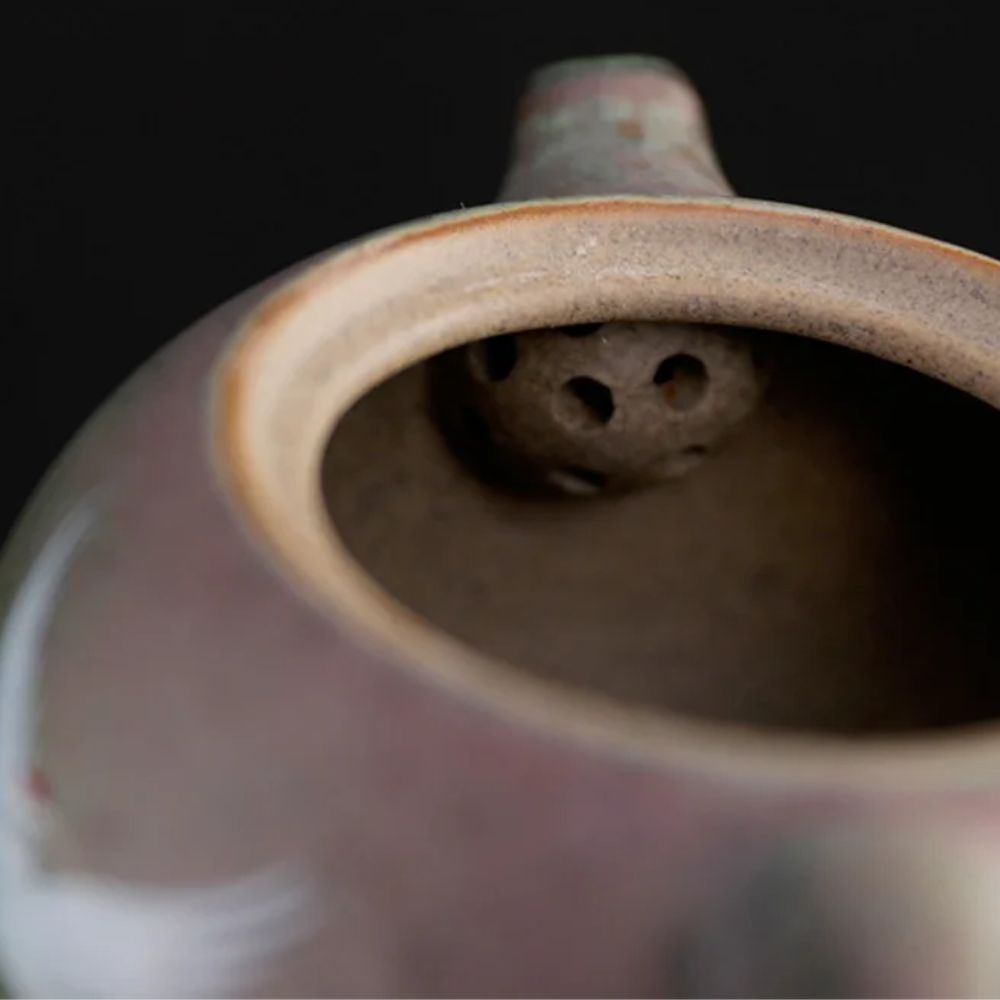 Théière en céramique vintage fabrication artisanale