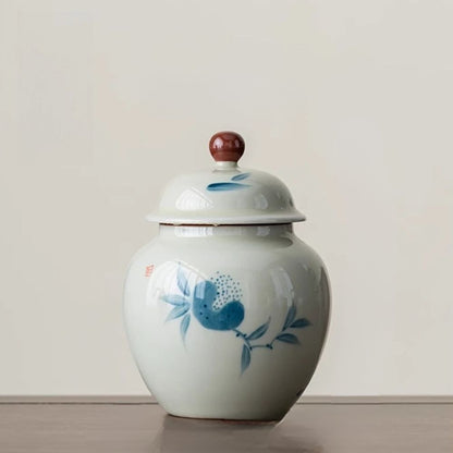 Boîte à thé en argile bocal hermétique fait main