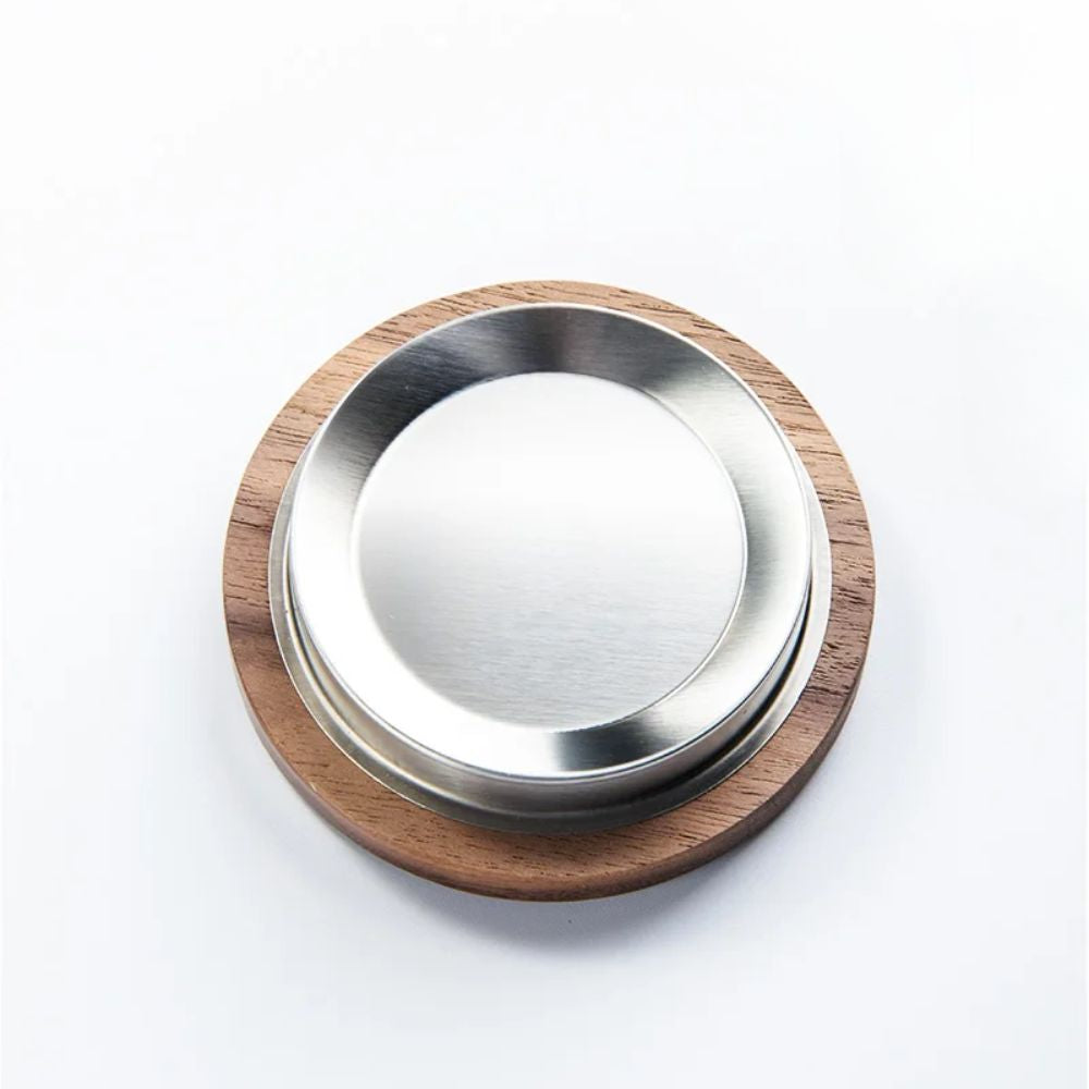 Tasse à thé en verre avec poignée bois