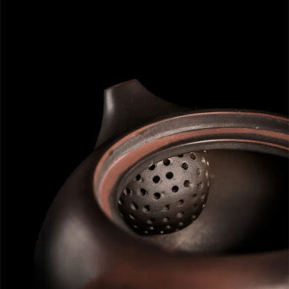 Théière artisanale en poterie violette de Jianshui pour Gong Fu Cha